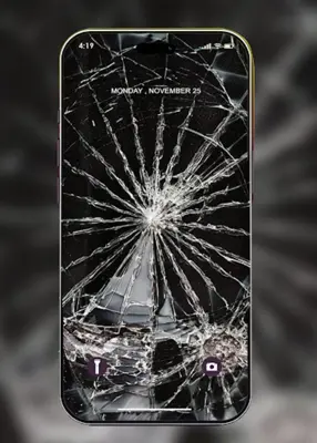 Broken Screen wallpaper HD android App screenshot 0