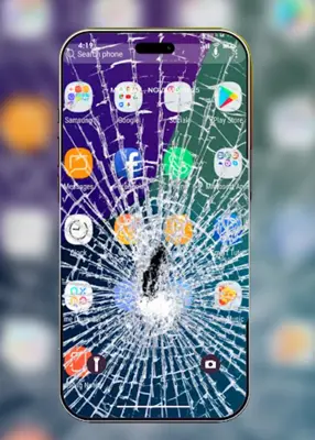 Broken Screen wallpaper HD android App screenshot 1